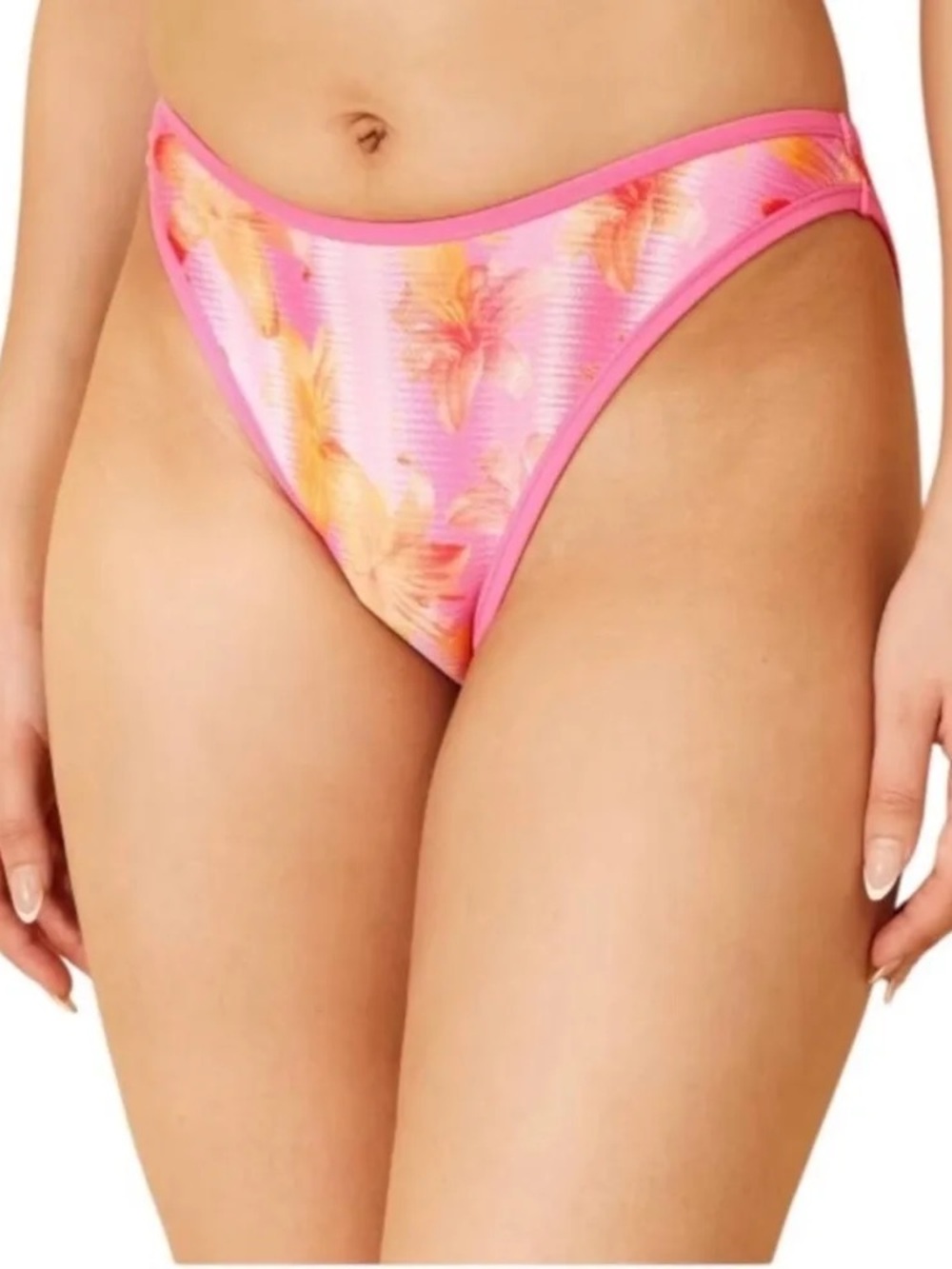 NWOT- WILD FABLE Pink Floral Cheeky Bikini Bottoms